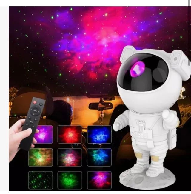Projetor Astronauta Luminária Luz Galáxia Nebulosa Estrelas - Foto 3