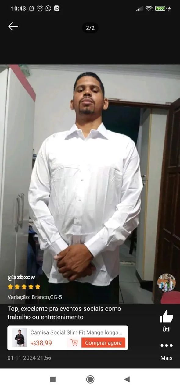 Camisa social GG EG XXG - Foto 4