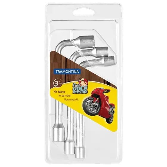 Jogo De Mini Chaves Biela Para Moto Com 3 Peças Tramontina