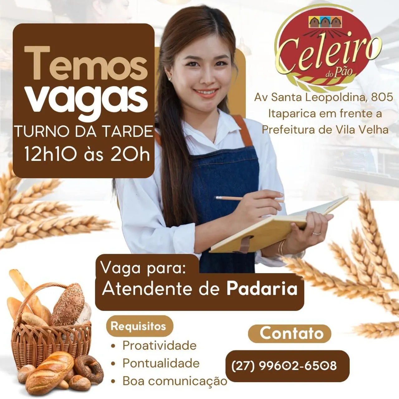 Atendente Padaria