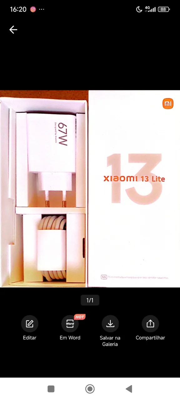 Celular Xaiomi 13 lite