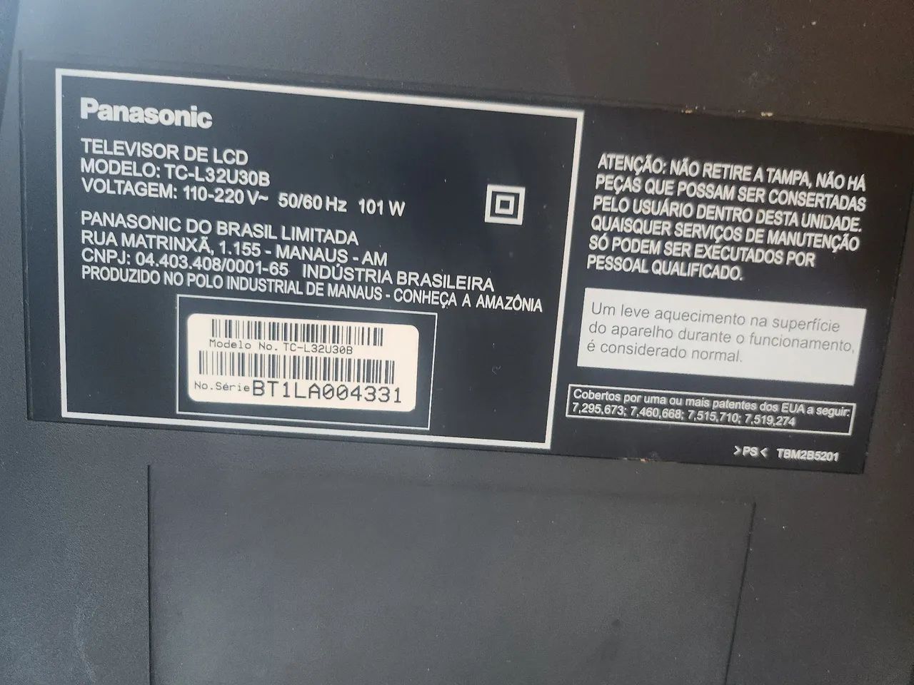 TV Panasonic 32 polegadas64418593329665122