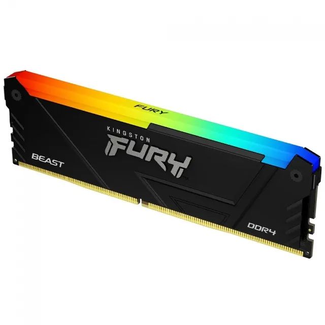 Kit Memória DDR4 Kingston Fury Beast RGB, 16GB (2x8GB), 3600MHz, CL17, Preto64739260344323123