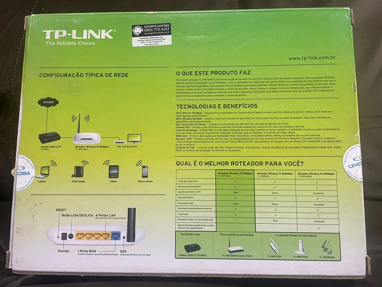 Roteador Wireless N 150mbps Lacrado - Foto 2