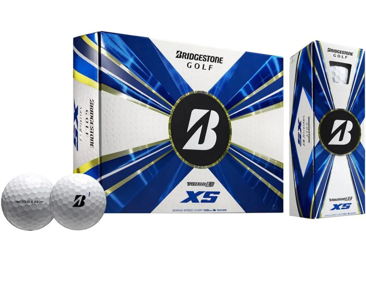 Bolas de Golfe Bridgestone Tour B XS - Kit com 3