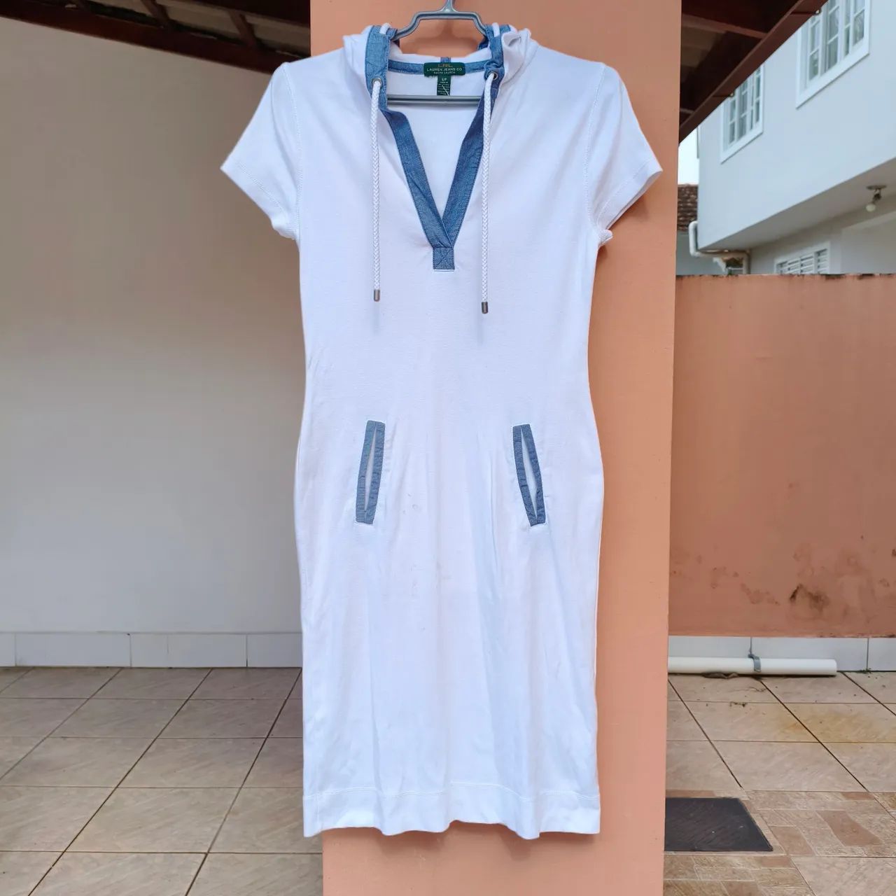 Vestido Ralph Lauren branco Tam P