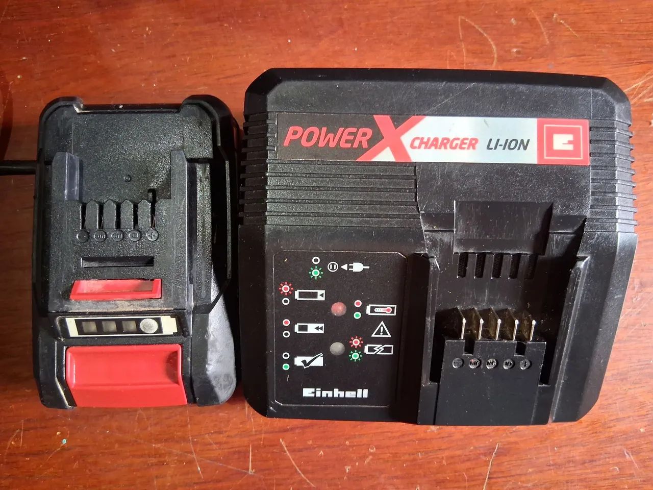 Carregador e bateria einhell 