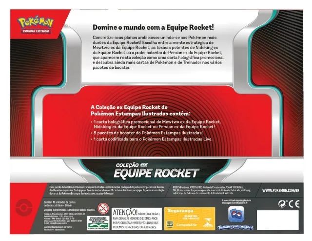 BOX POKÉMON COLEÇÃO EQUIPE ROCKET MEWTWO EX 49 CARTAS NO TOTAL - Foto 4