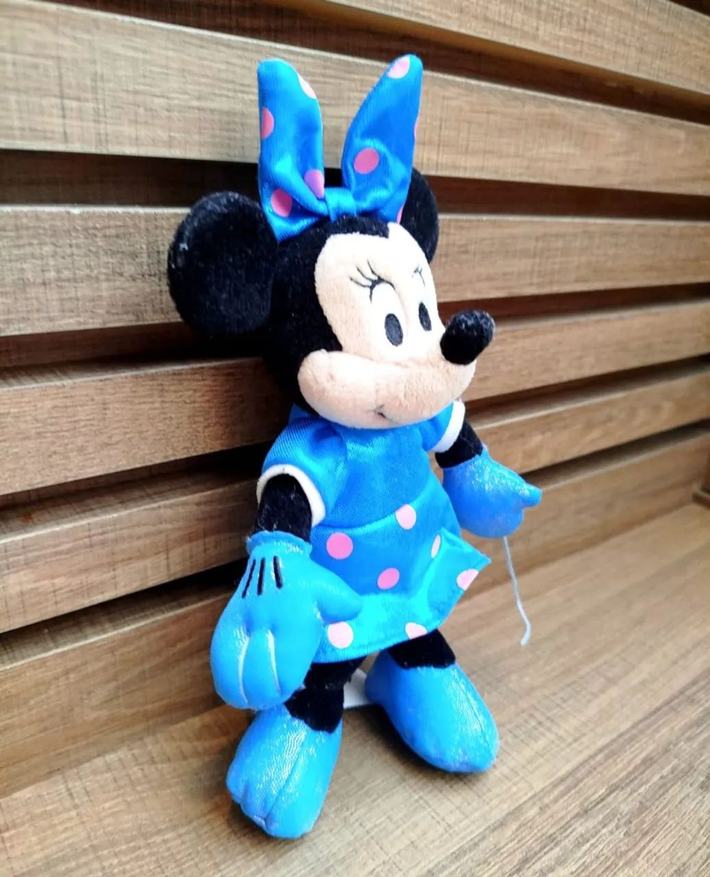 Pelúcia Minnie Mouse Azul Disney  - Foto 5
