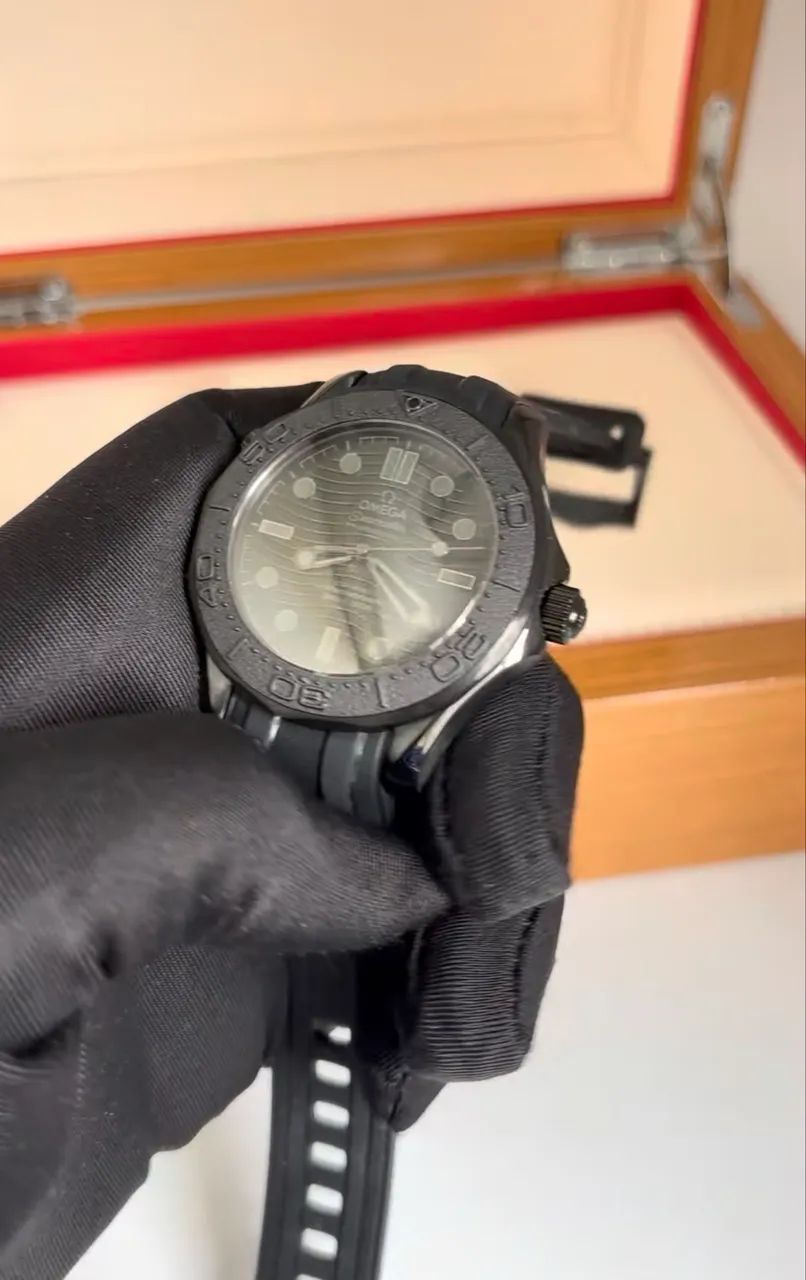 Relógio Omega Seamaster Black - Premium AAA+ - Foto 3