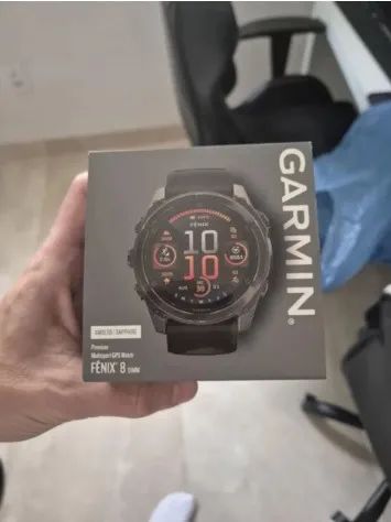 Relogio Fenix 8 amoled saphira carbon 51mm