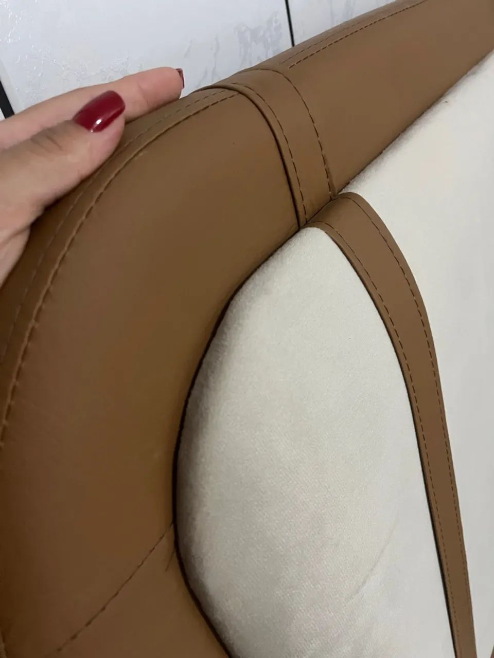 Cabeceira de Cama em Couro 168cm - Foto 3