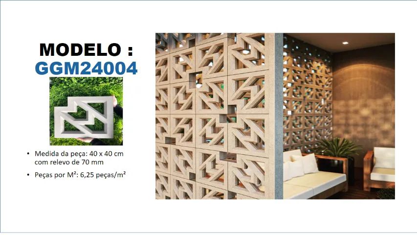 cobogó dupla face acabamento dos dois lados - Foto 5