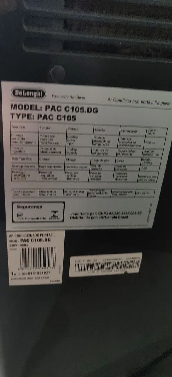Ar Condicionado Portátil DeLonghi Pinguino PAC C105.DG - Foto 3