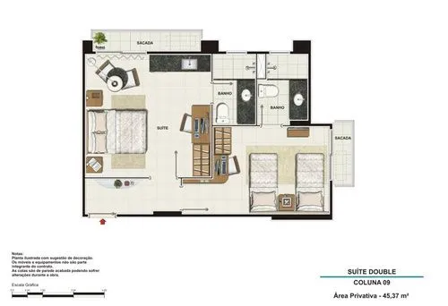 Flat Mobiliado - Hotel Diamont Mont Blanc