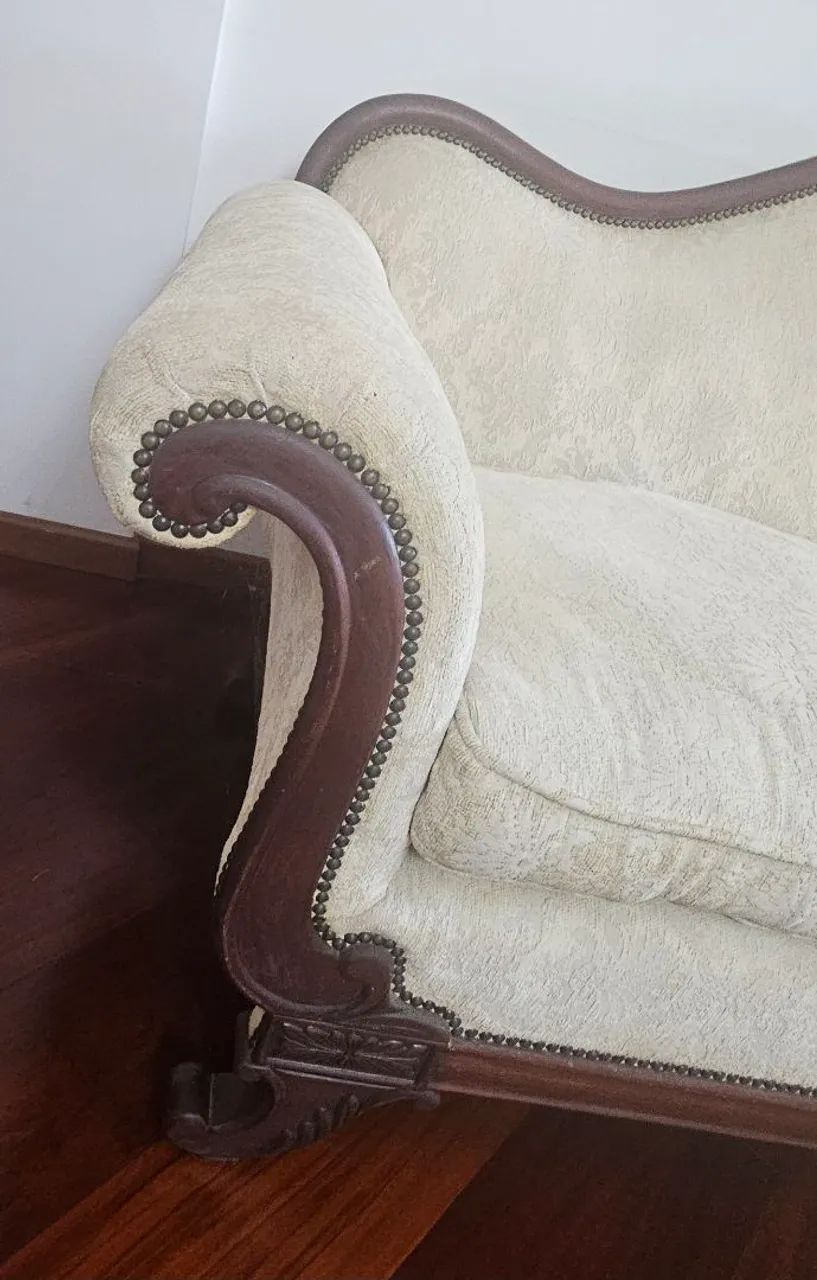 Sofá De 3 Lugares Estilo Luis XV - Foto 5