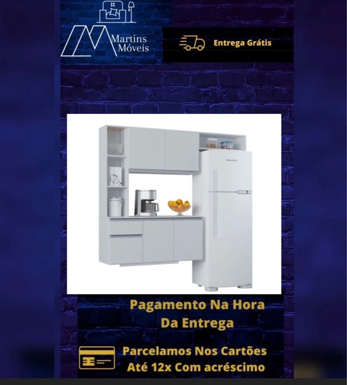 GRANDE PROMOÇÃO*ARMARIO DE COZINHA MEL E ISIS  COMPLETA  ENTREGA GRÁTIS ACEITA CARTÃO - Foto 4
