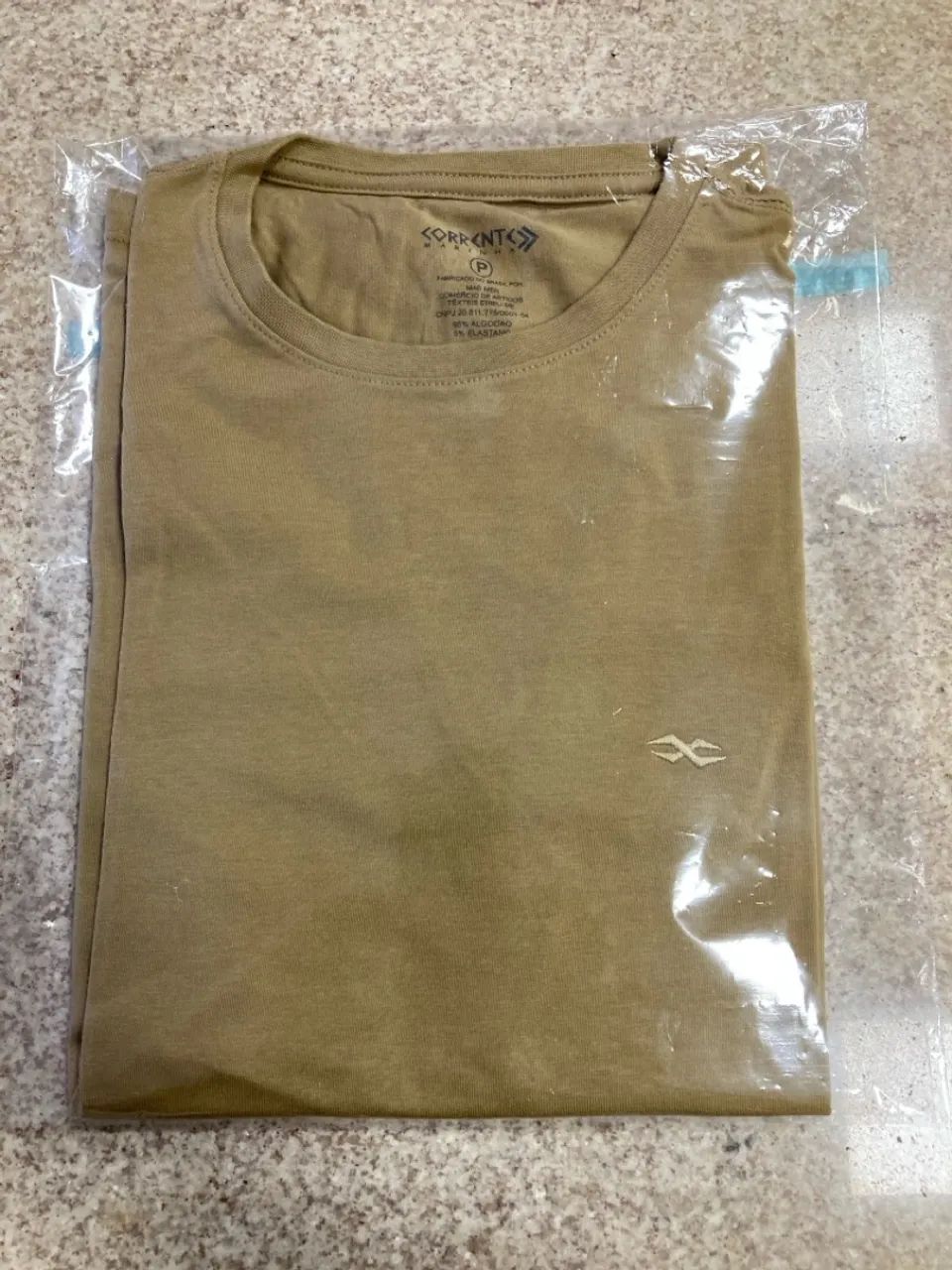 Camiseta Masculina Corrente Marinha Bege