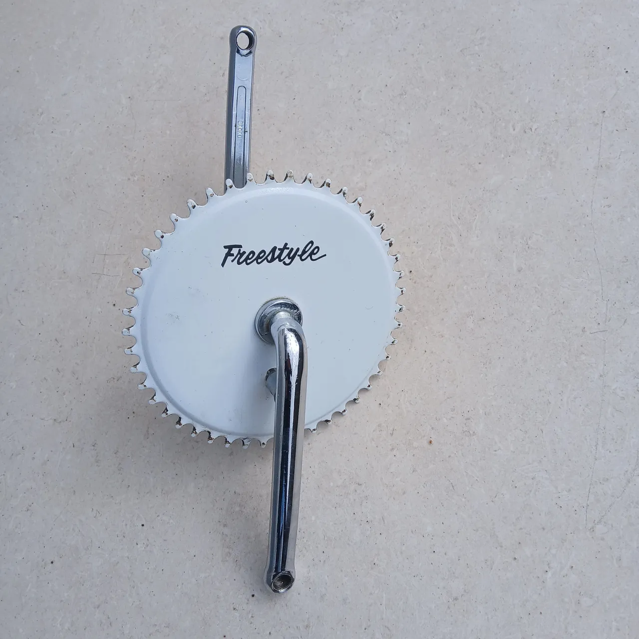 Pedivela e coroa Freestyle Branco