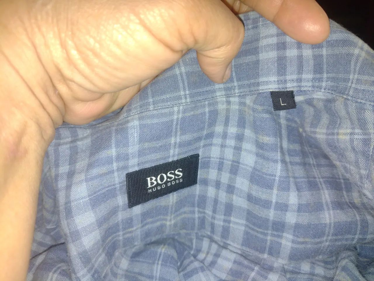 Camisa flanelada manga longa Hugo Boss. - Foto 5