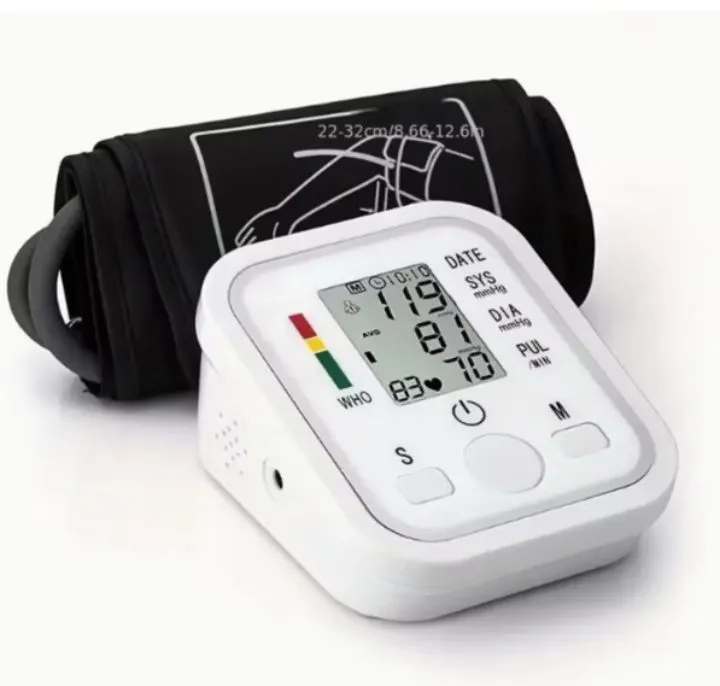 Aparelho de Pressão Digital com Leitura de Batimentos e Voz Automática<br>