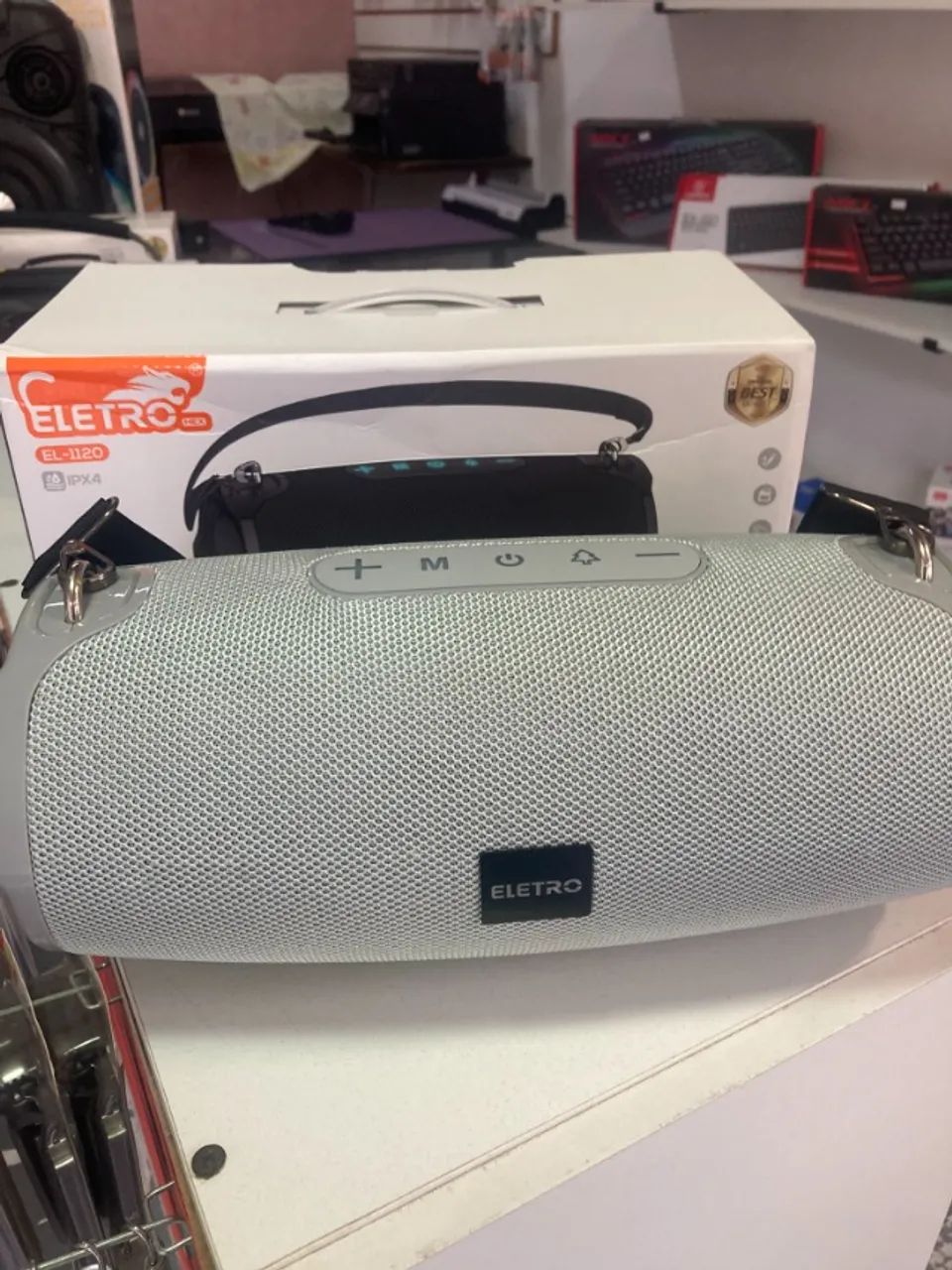 Caixa De Som Bluetooth 200w À Prova D'agua Tws Led El-1120 - Foto 2