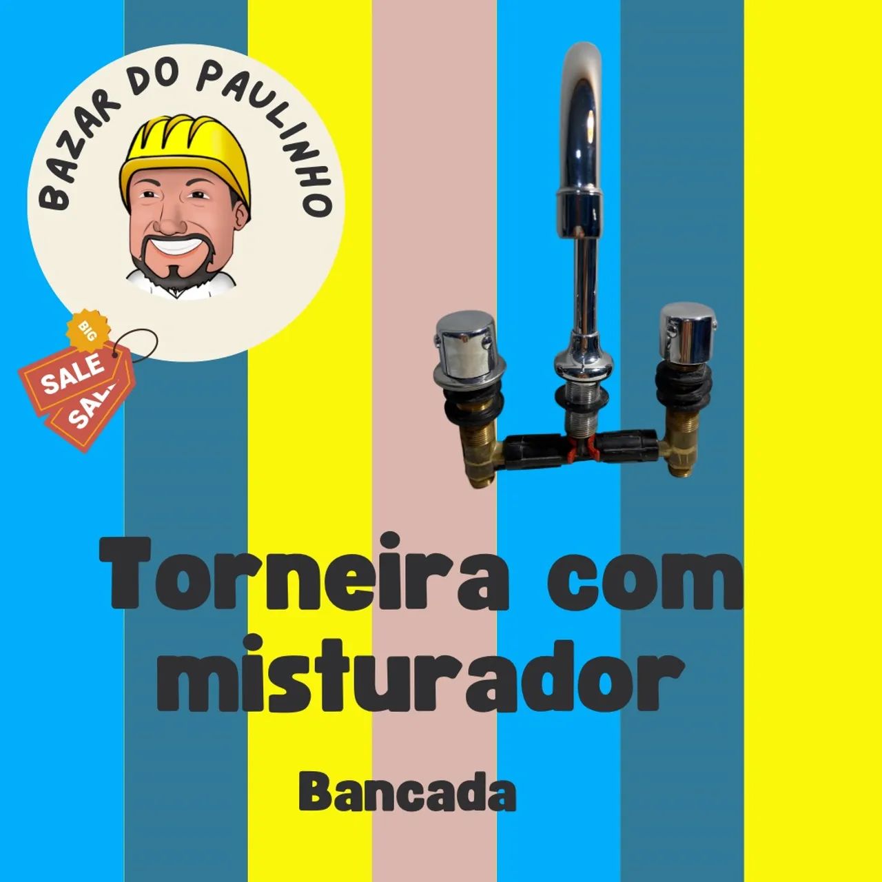 Torneira com misturador para bancada Fabrimar