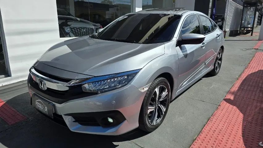 Honda Civic Touring 1.5 Turbo automático 2016/17 - Com teto solar! Excelente estado! - Foto 4