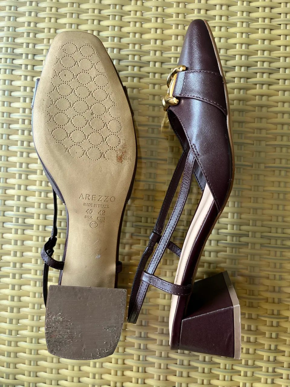 Scarpin Arezzo n° 40 bico quadrado  - Foto 3
