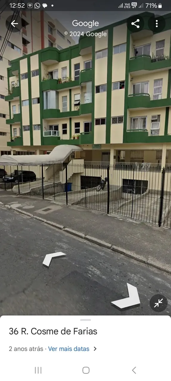 Apartamento com 1 quarto à Venda, Cosme de Farias 52m2.