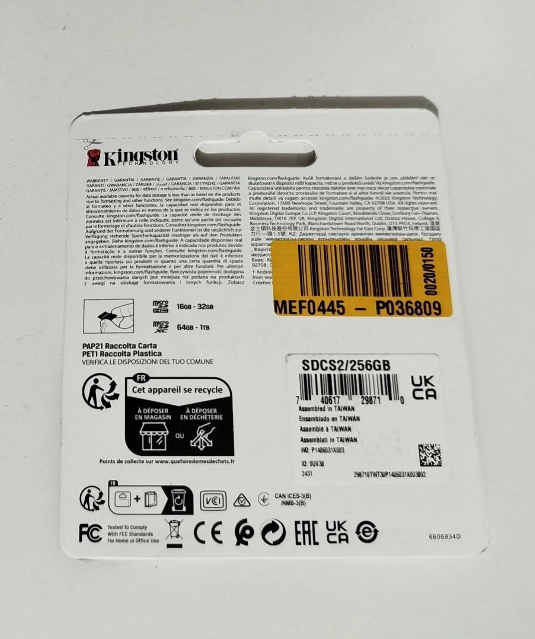 Cartão de memória 256 GB Classe 10 Kingston Canvas - Foto 2