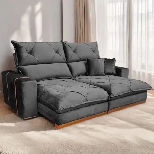 Sofá molas ensacadas e espuma d33 - Foto 5