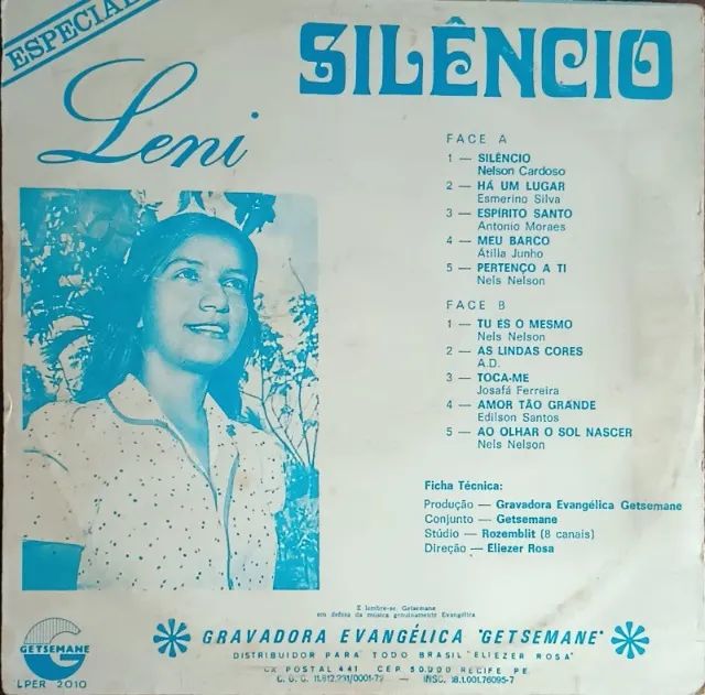 Lp Disco De Vinil Gospel Evangélico Leni - Silêncio - Foto 2