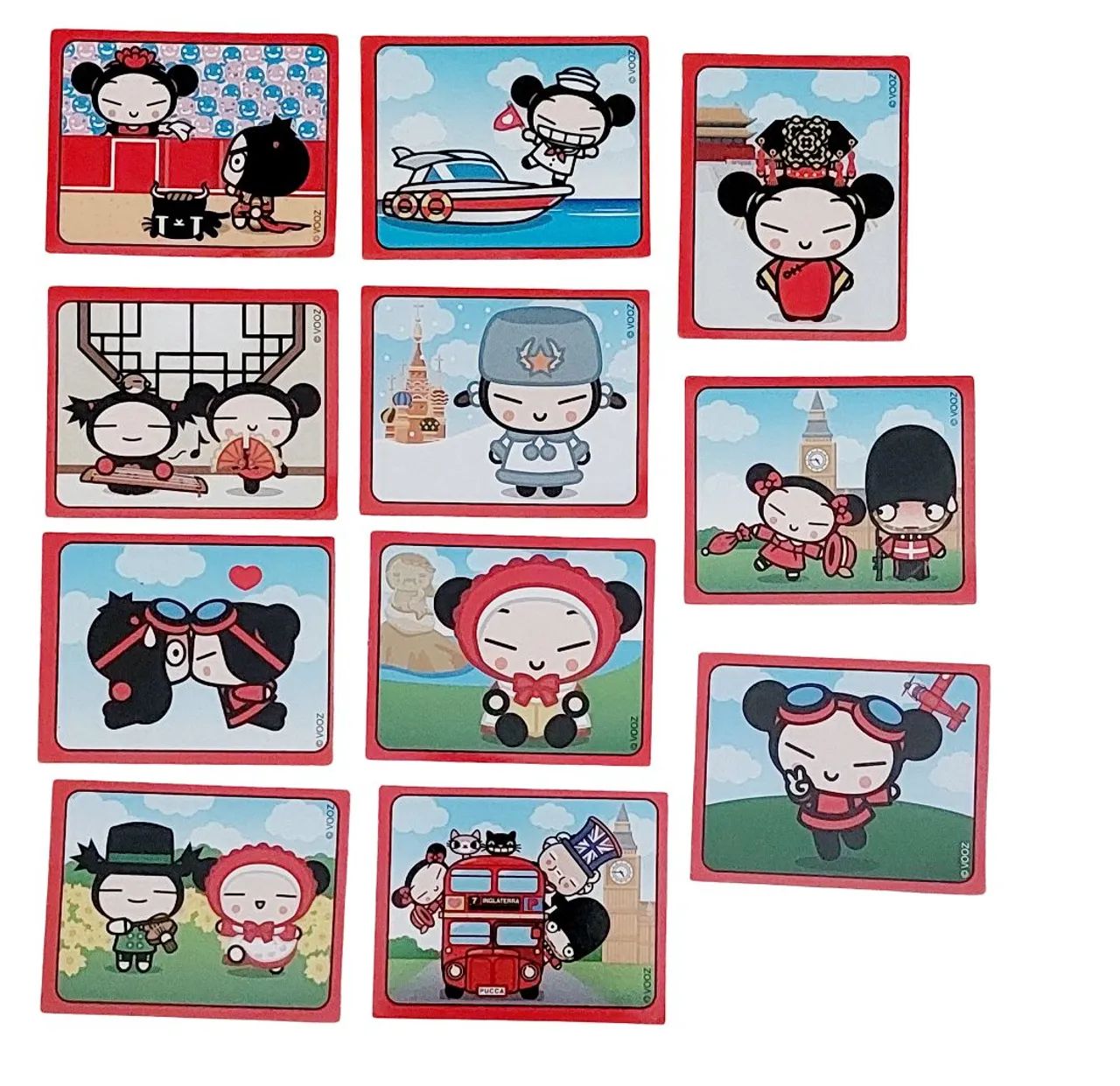 11 Figurinhas avulsas do álbum I love Pucca