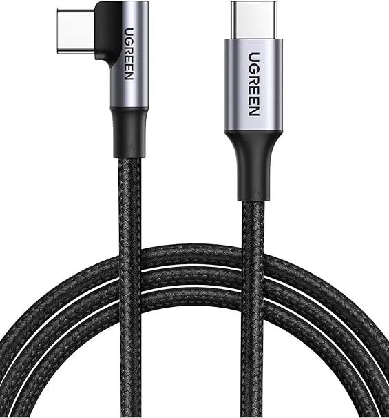 Cabo Ugreen USB-C/USB-C 90 100W US334 1M - Preto - Foto 2