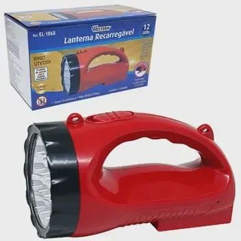 LANTERNA 12 LED RECARREGAVEL EL-1868 C/ALCA WESTERN