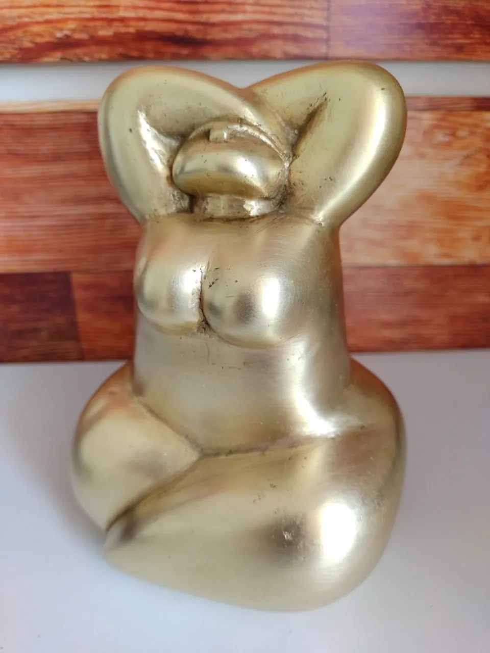 Estatueta de bronze, renomado artista baiano