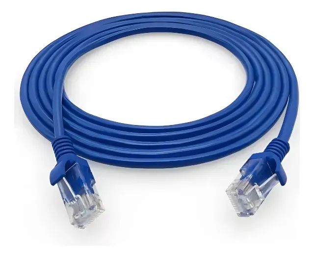 Cabo It Blue Rede Rj45 Cat5e 1,5 Metro Azul Montado/testado - Foto 3