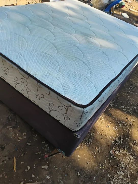 Cama Box casal com colchão da Ortobom  - Foto 6