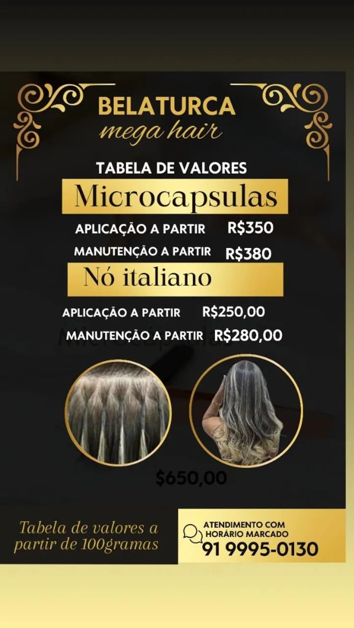 Microcapsulas de queratina e nó italiano só aplicação 