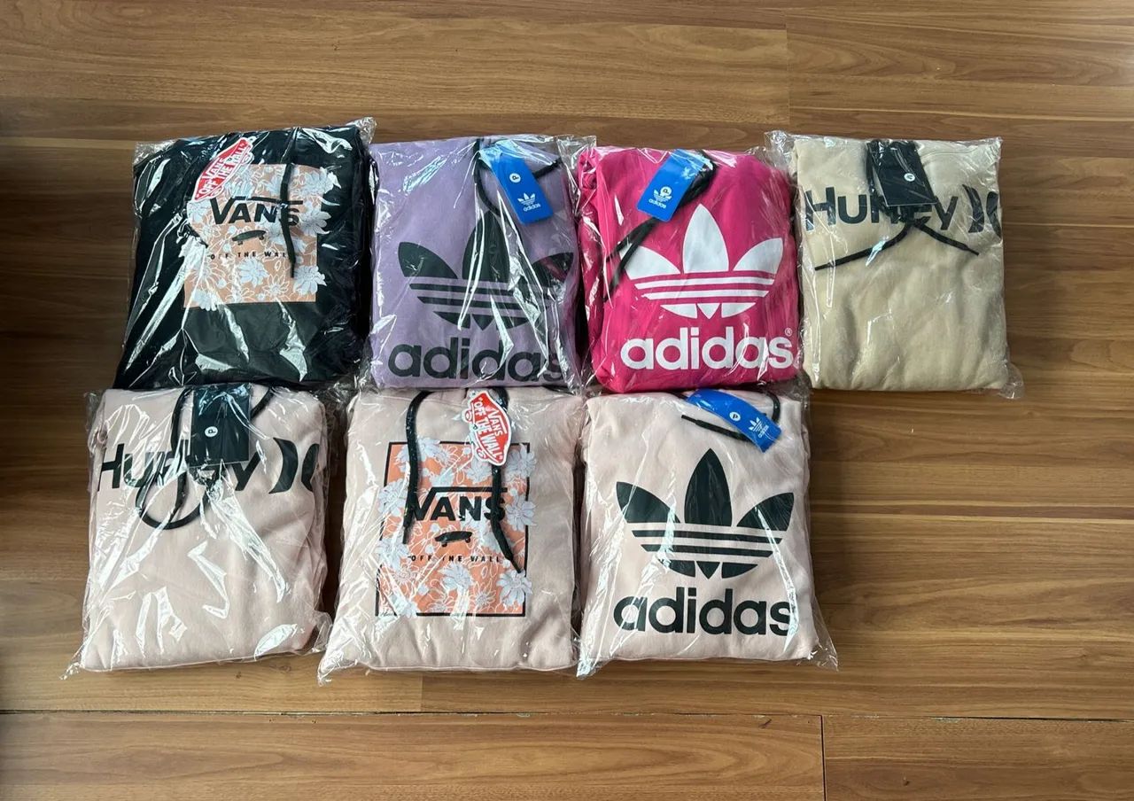 Moletons Adidas, Vans e Hurley