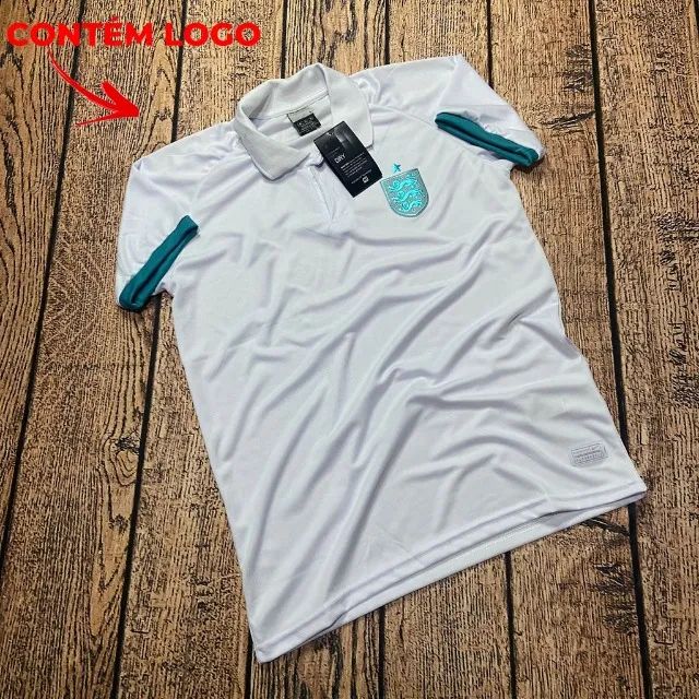 Camisa Polo Seleção Inglaterra Branca