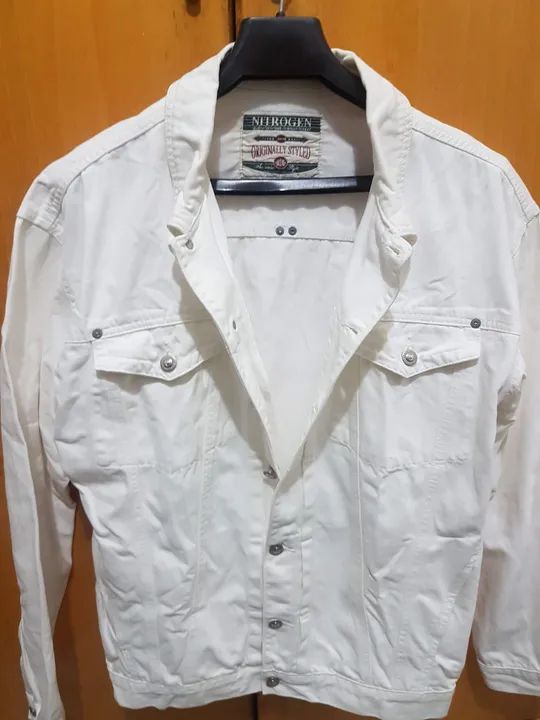 Jaqueta Jeans Branca Nitrogen - Foto 2