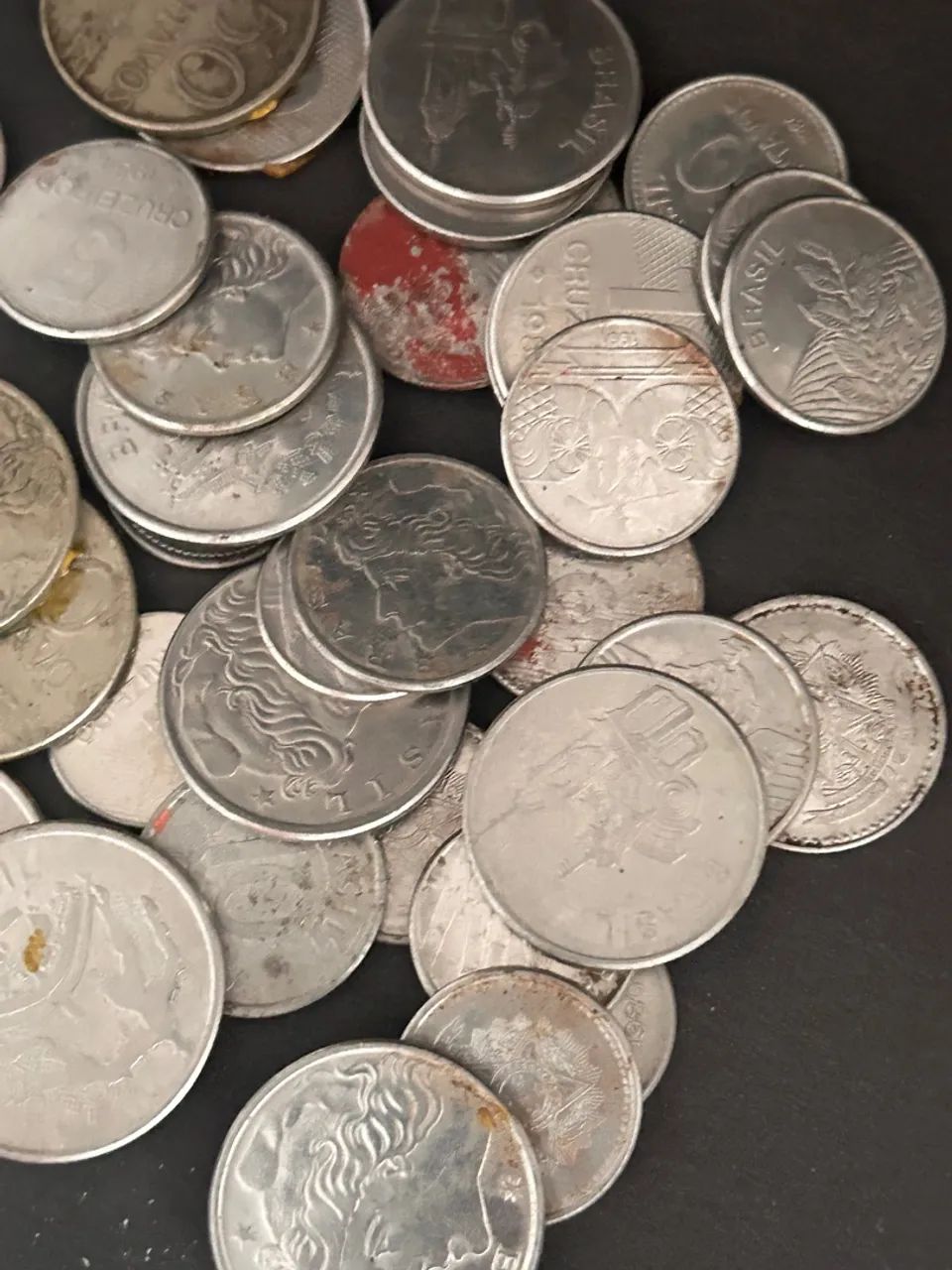 Lote de moedas antigas do Brasil  - Foto 3