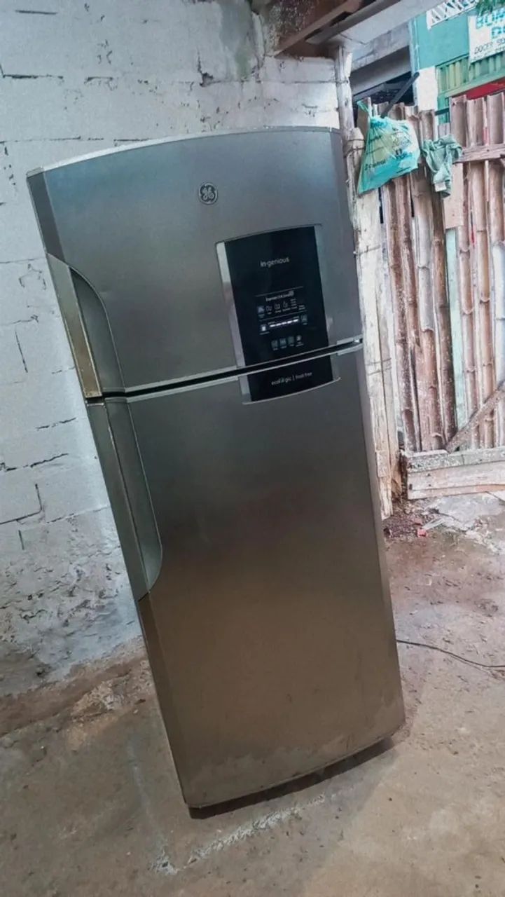 Geladeira Duplex GE inox 