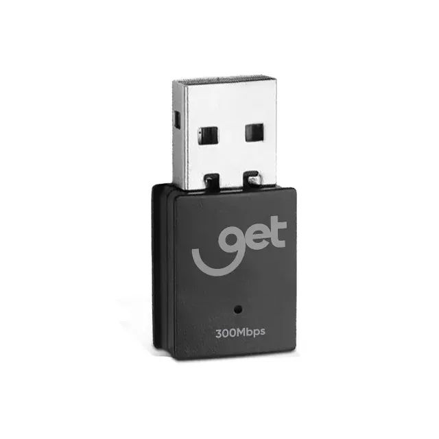 Adaptador Wi-Fi USB Get 2.4GHz 300Mbps - WZetta