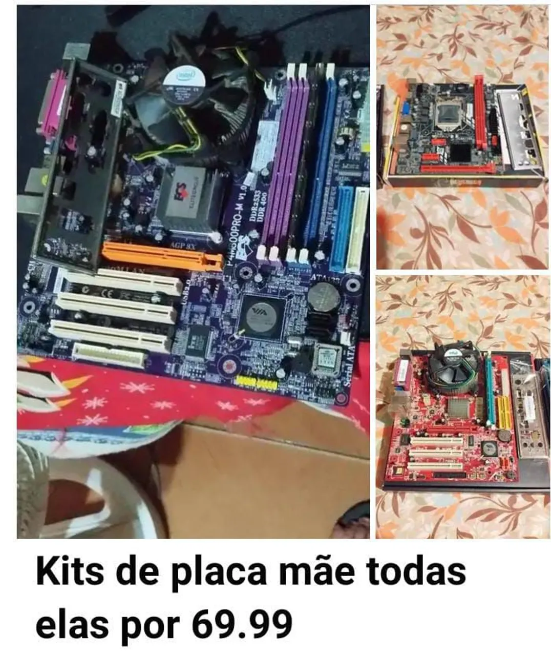 Kits de placa mãe por apenas 69.99