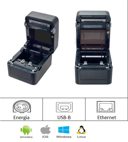 Impressora térmica (nova) p/ etiqueta it-200 C3tech (USB e Ethernet) - Foto 2