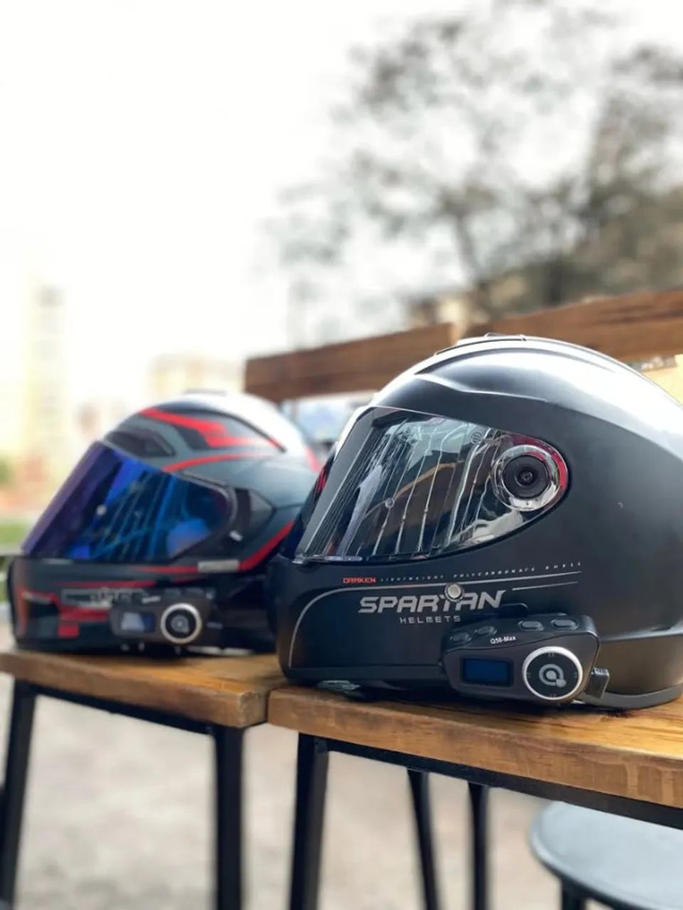 ? Comunicador Capacete, Moto Q58-Max Bluetooth À Prova d'Água IP65, Rádio FM - Foto 4