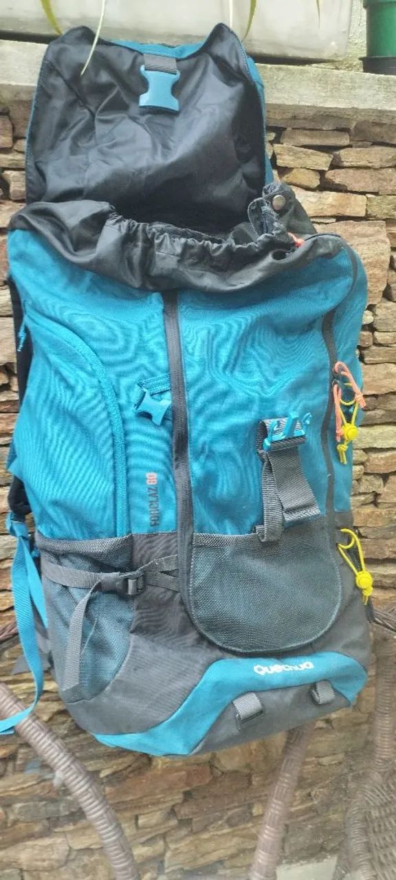 Mochila  trekking/camping Azul - Foto 4